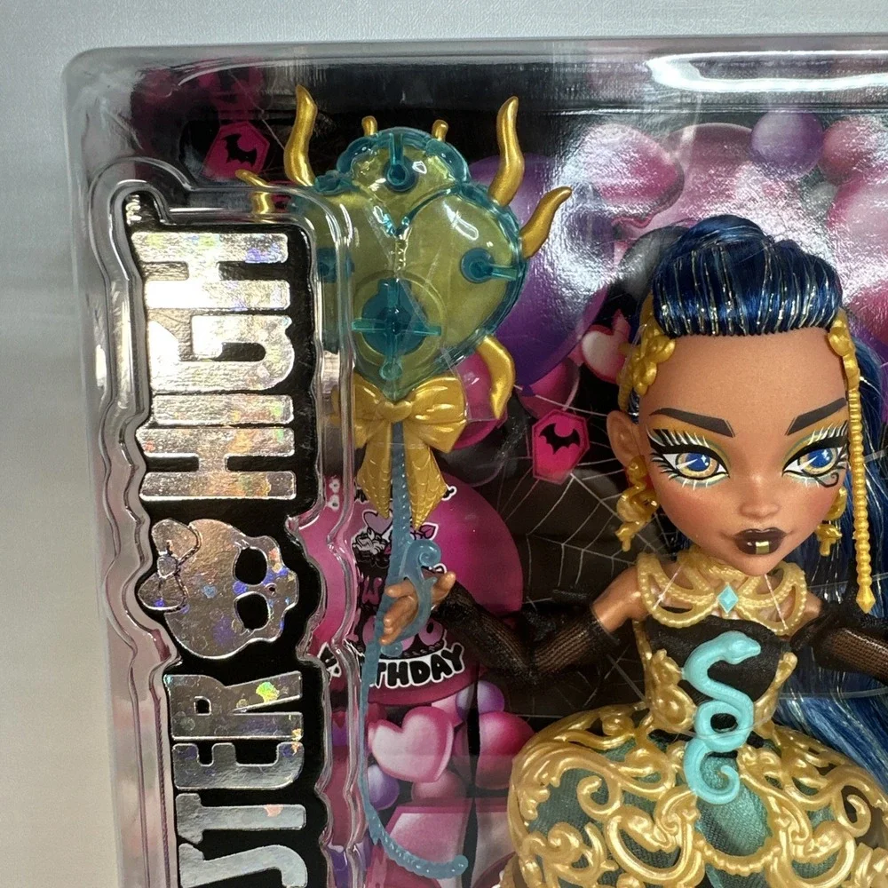 Monster High Doll Cleo D'Nile Scary Sweet Birthday Gold Party Dress 2025 BNIB
